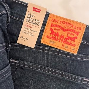 Men’s Levi’s Jeans Pants 559 Relaxed Straight 33 x 34 NEW WITH TAGS
